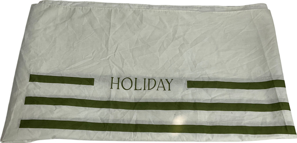 sśaint White 100% Cotton Holiday Sarong