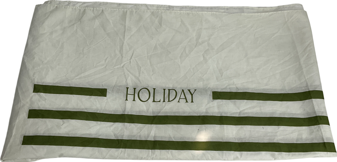 sśaint White 100% Cotton Holiday Sarong