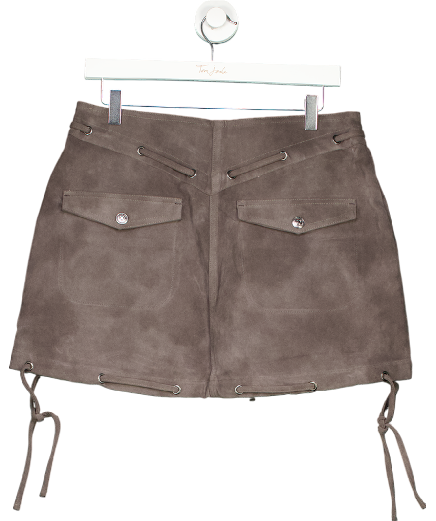 Free People We The Free Grey Sierra Mini Skirt UK 8