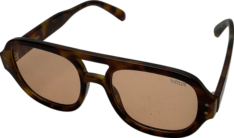 Veux Brown Barcelona Frame Sunglasses In Original Case One Size