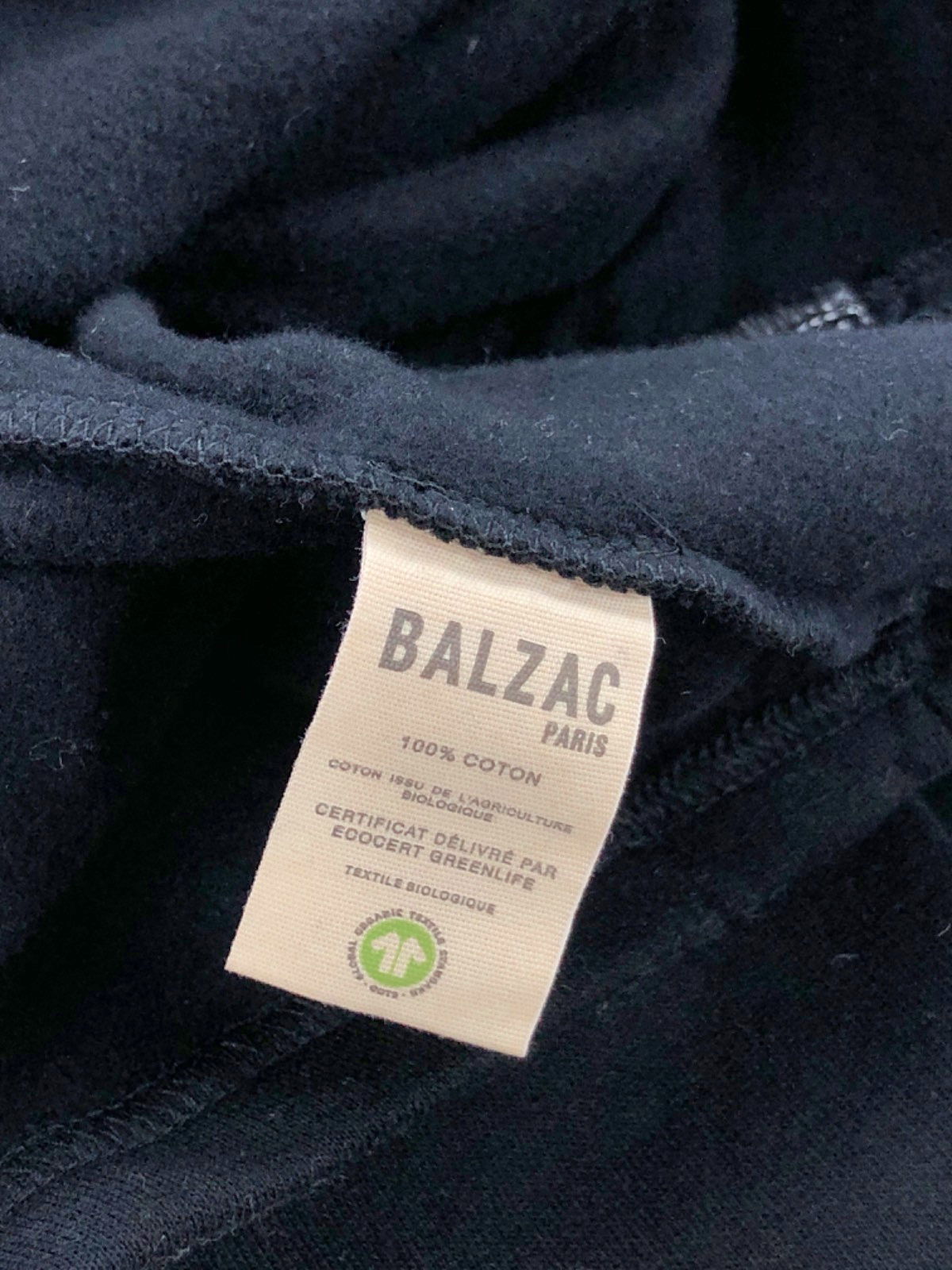 Balzac Black Ruched Dress UK XS