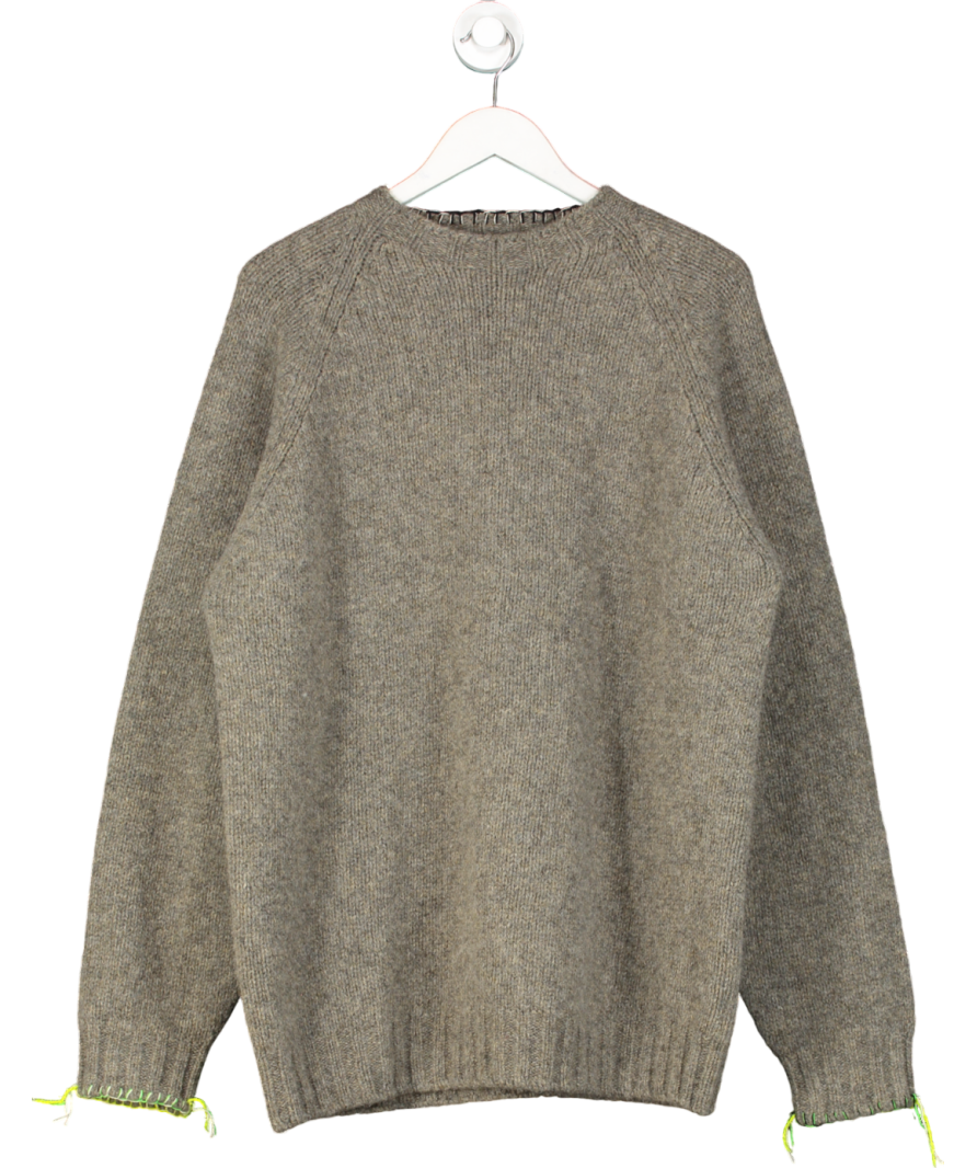 La Fetiche Grey Barney Wool Jumper UK L