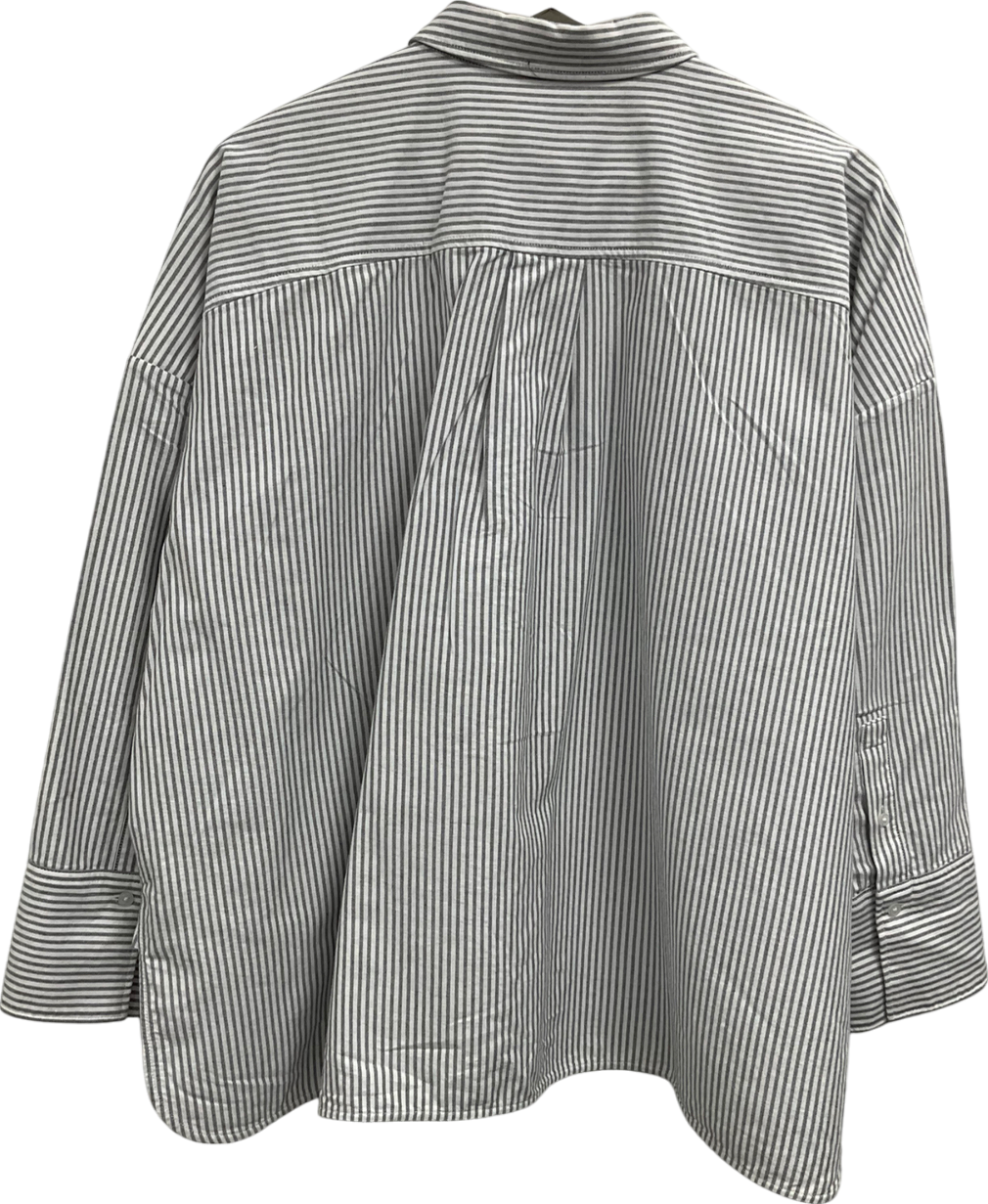 EVERLANE Grey The Boxy Oxford Shirt UK XL