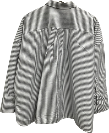 EVERLANE Grey The Boxy Oxford Shirt UK XL