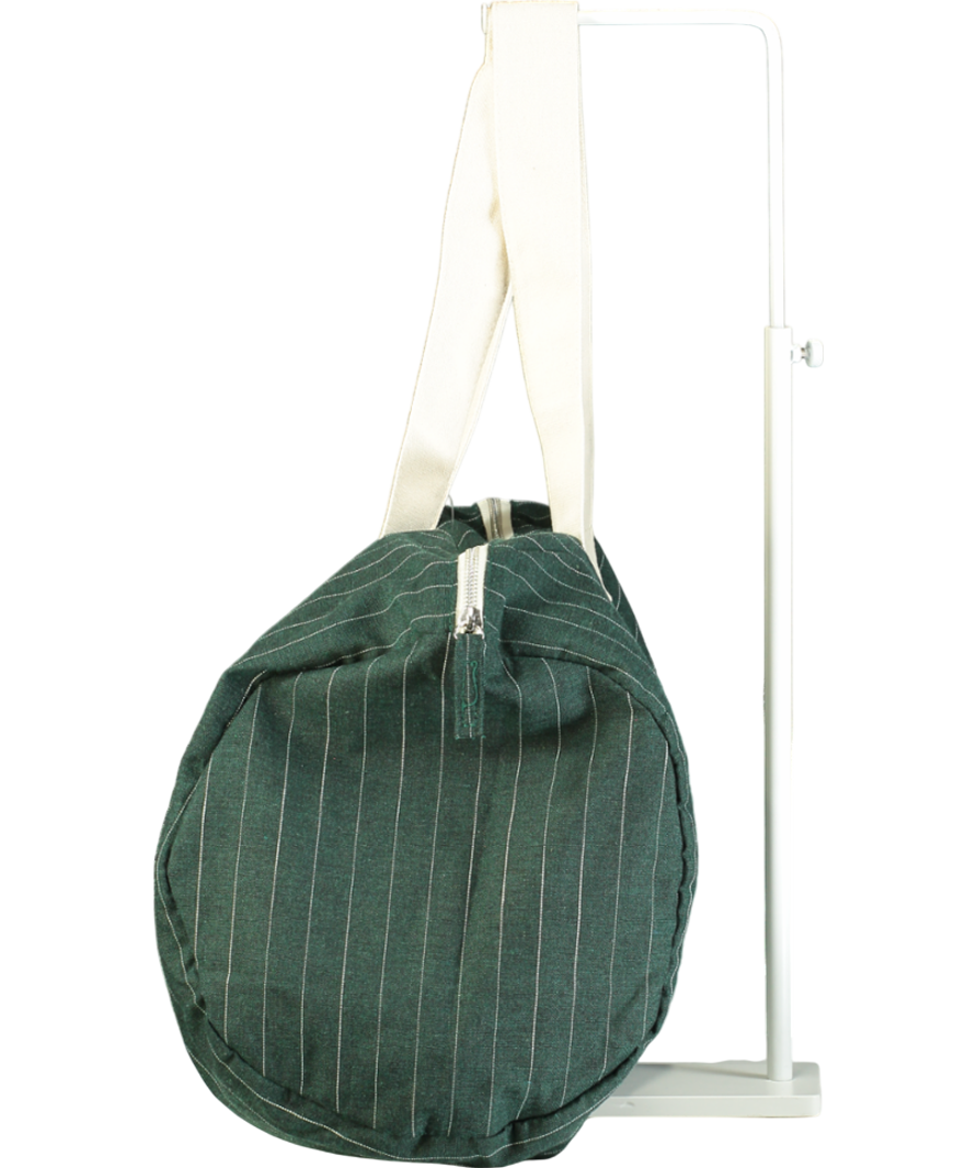 Sezane octobre Green Bowling Canvas Tote Bag