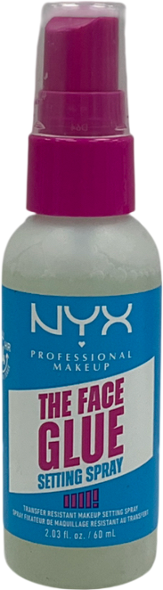 NYX The Face Glue Setting Spray Up To 24 Hour Wear Transfer Resistant & Waterproof 60ml