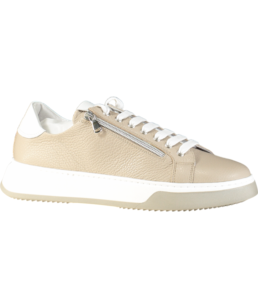 Sole Bliss Beige Statement In Pale Taupe Leather UK 8 EU 42 👞