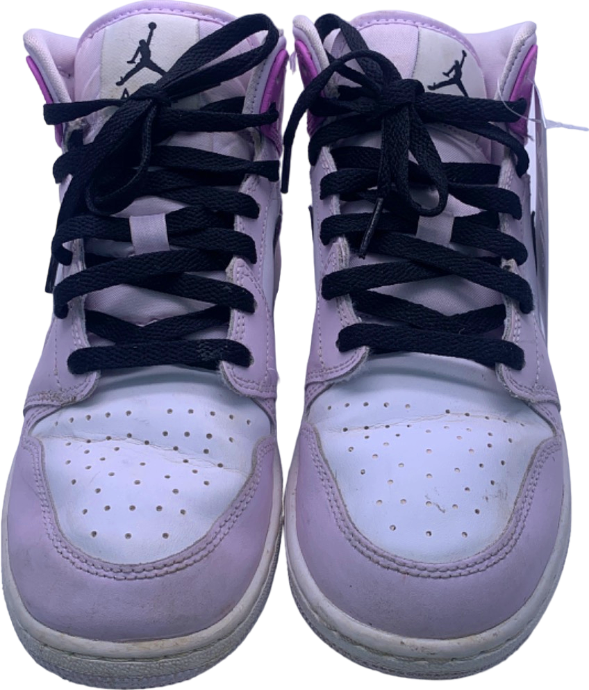 Nike Pink/White Air Jordan 1 Mid Youth Size 5.5