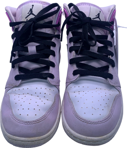 Nike Pink/White Air Jordan 1 Mid Youth Size 5.5