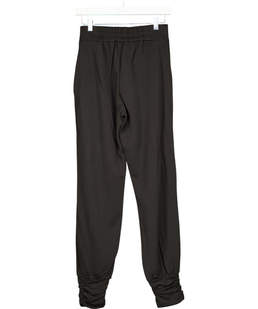 ME+EM Black Fluid Crepe High Waist Jogger UK 8