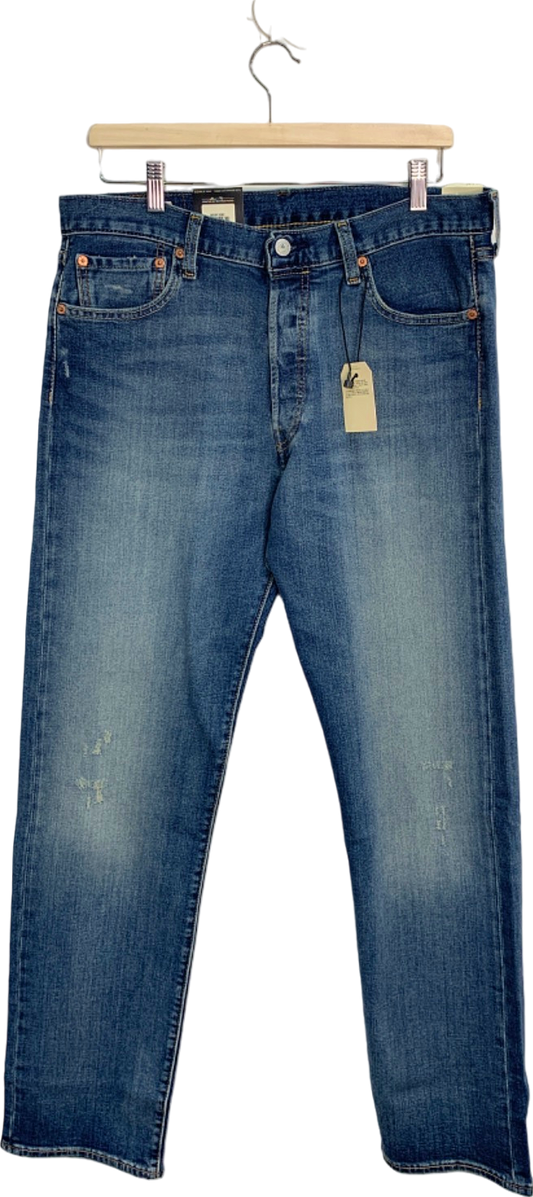 Levi's Blue 501 Original Fit Stretch Jeans W34 L34