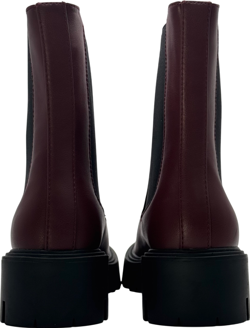 Only Burgundy Chelsea Boots UK 5 EU 38 👠