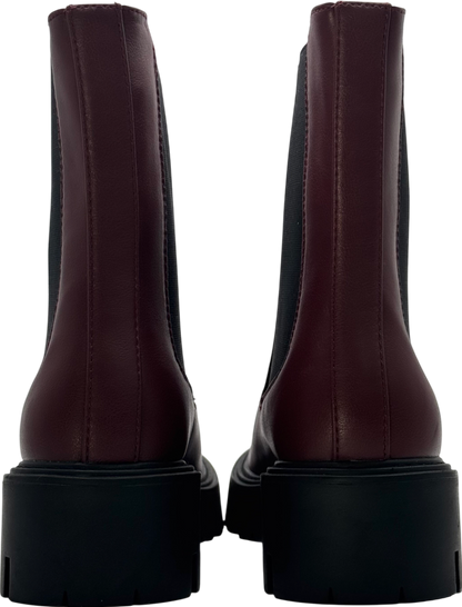 Only Burgundy Chelsea Boots UK 5 EU 38 👠