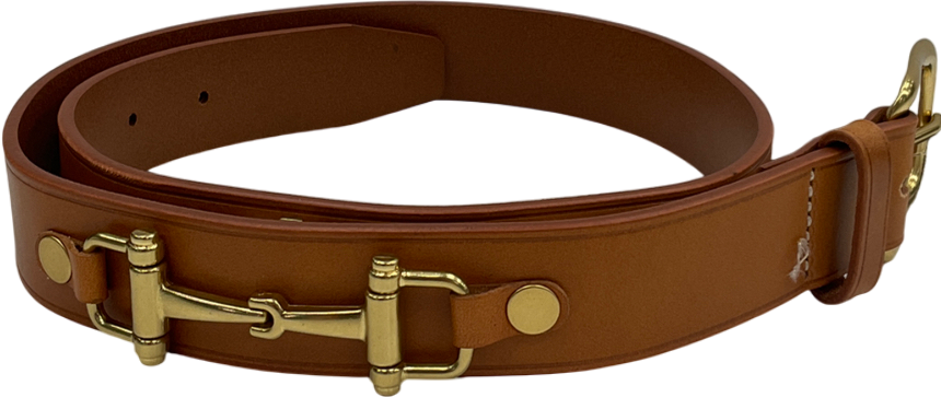 J.Mclaughlin Brown Zuri Leather Belt UK S