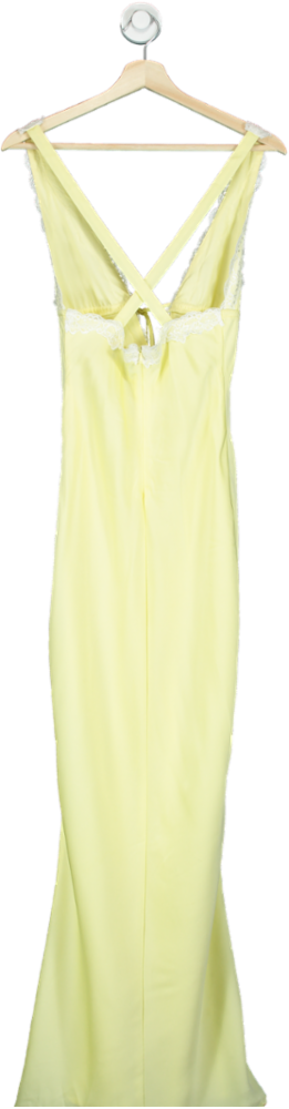 White Fox Yellow Evening Gown UK S