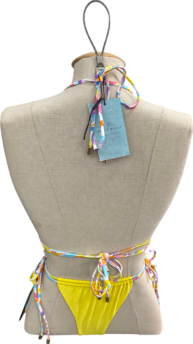 Hello Molly Yellow Sizzling Summer bikini set UK 8