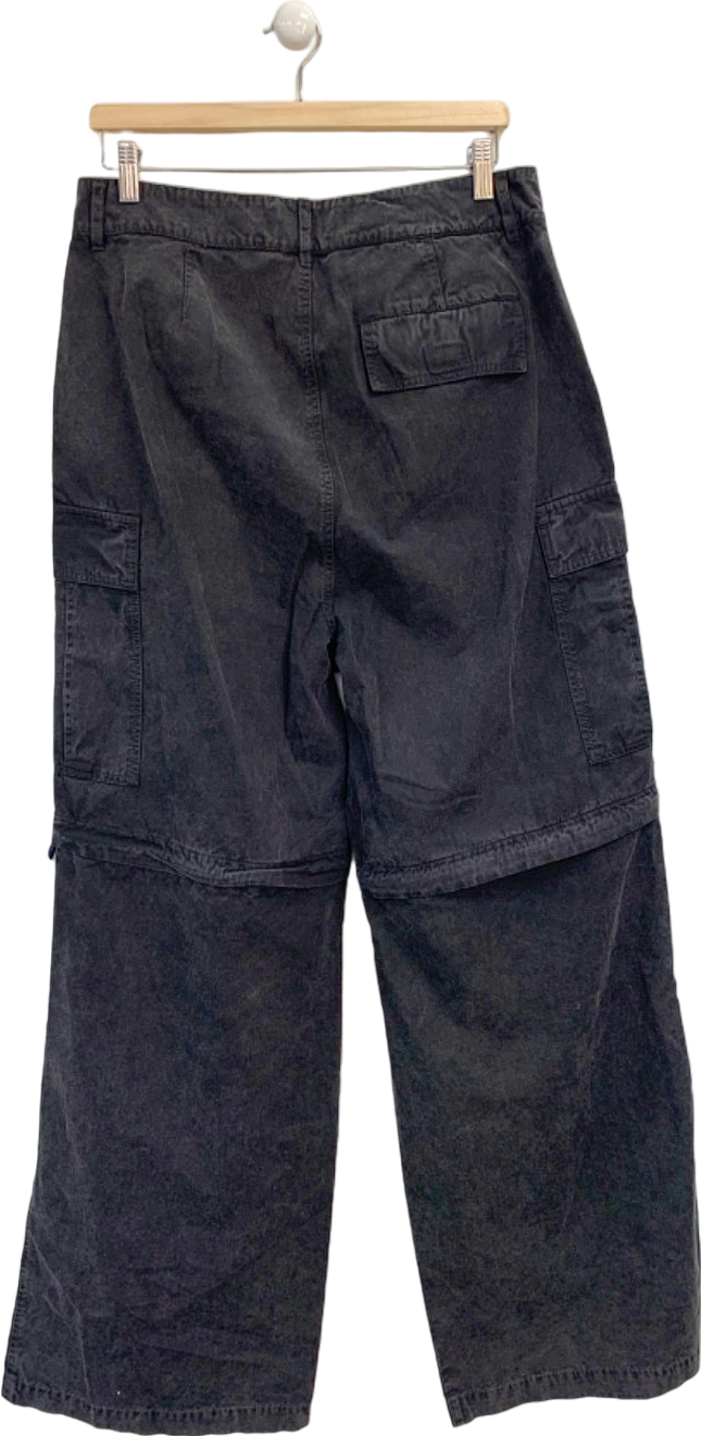 Arcana Black Cargo Trousers UK M