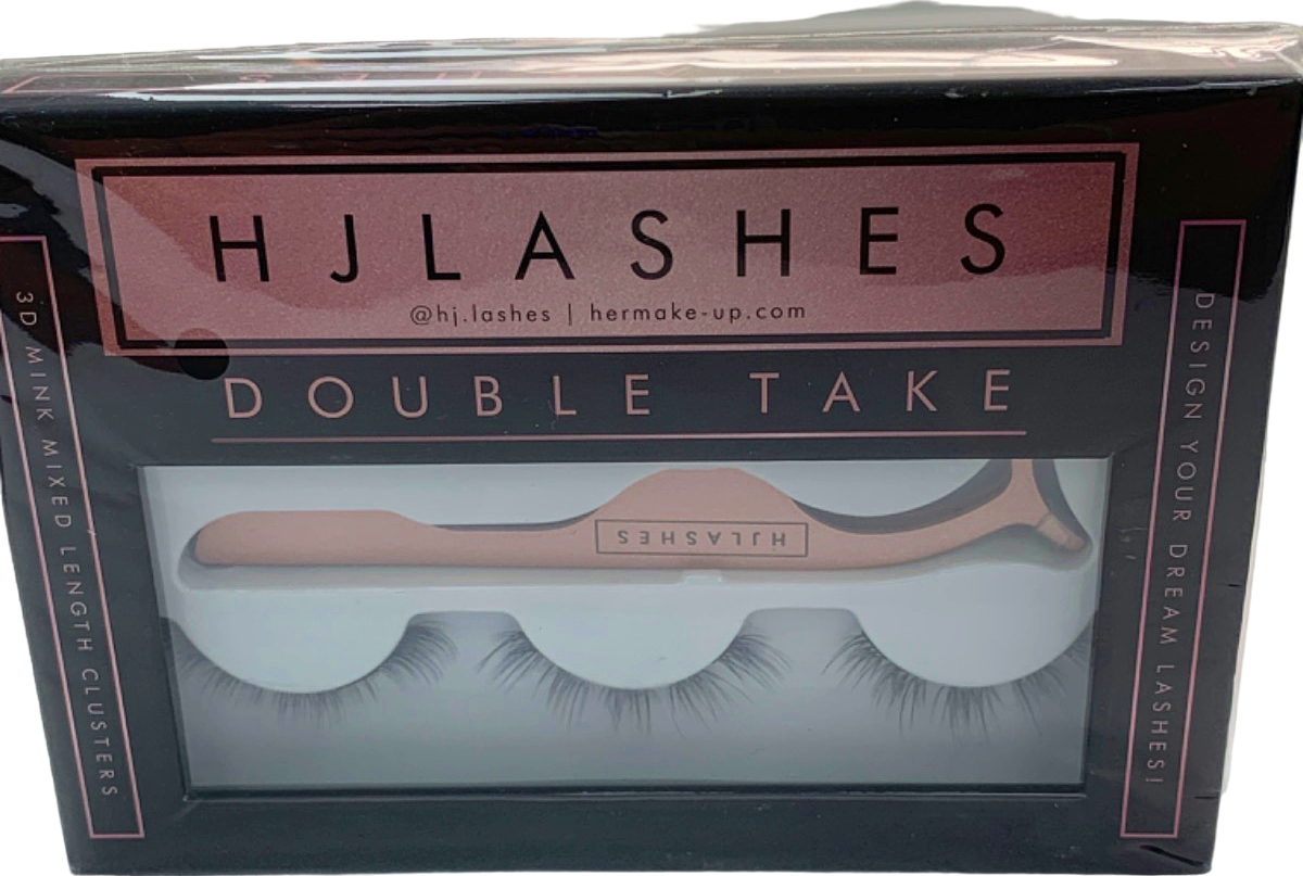 HJ Lashes Black Double Take 3D Mink Mixed Length Clusters