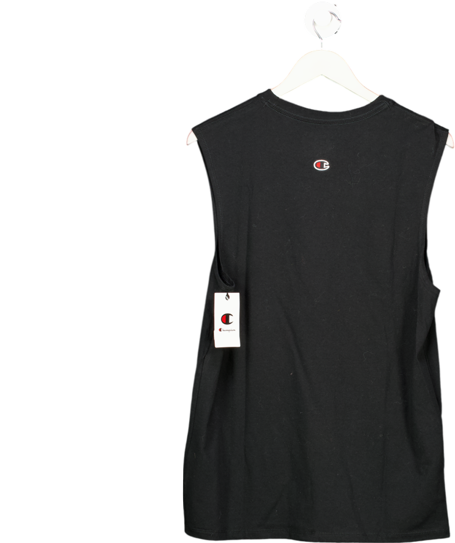 Champion Black Sleeveless Muscle Fit Top UK S