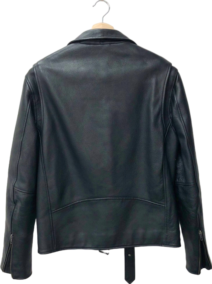 Neuw Black Nieuwlandstraat Leather Biker Jacket UK L