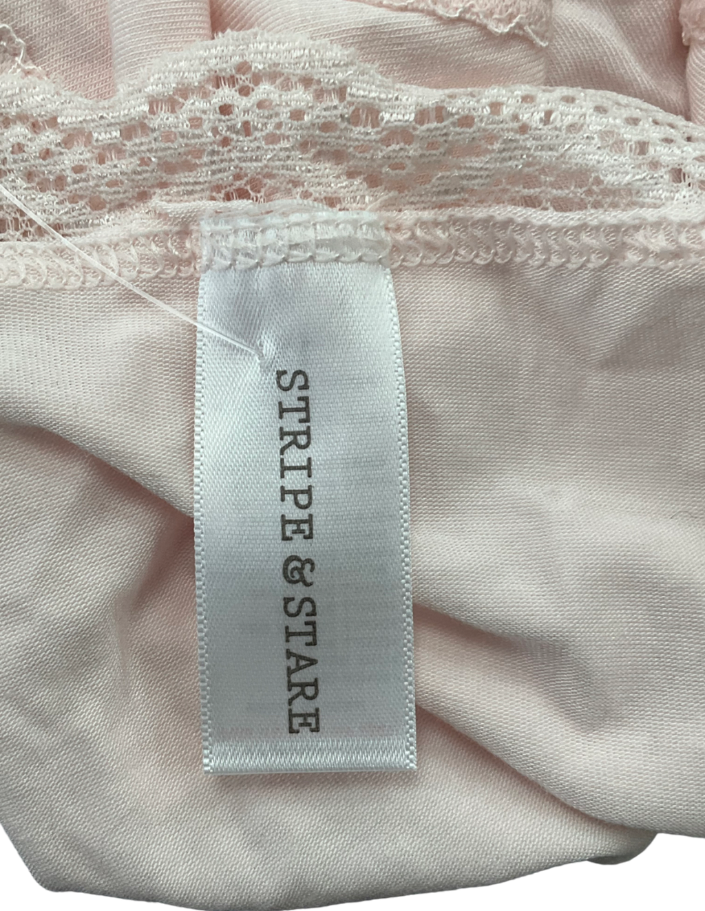 Stripe & Stare Pink High Rise Knicker UK 14