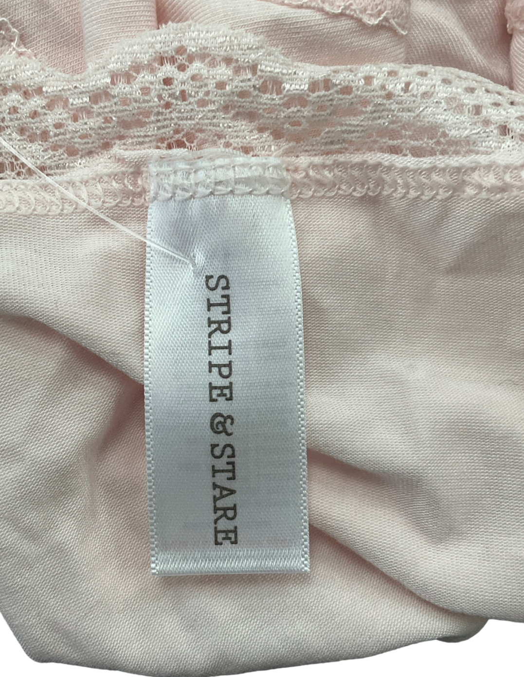 Stripe & Stare Pink High Rise Knicker UK 14