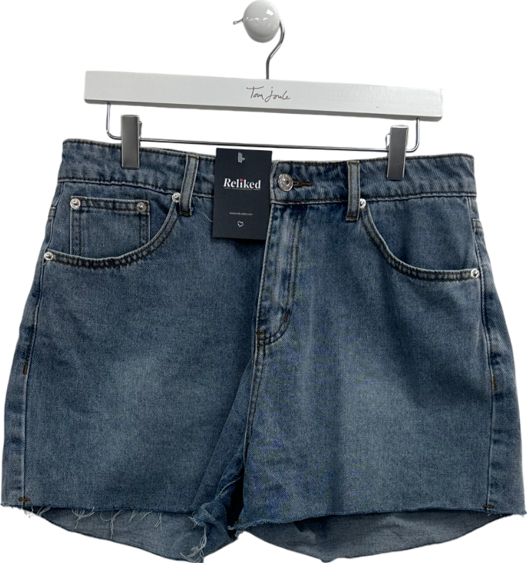 White Fox Not Meant To Be Denim Shorts Blue UK XL