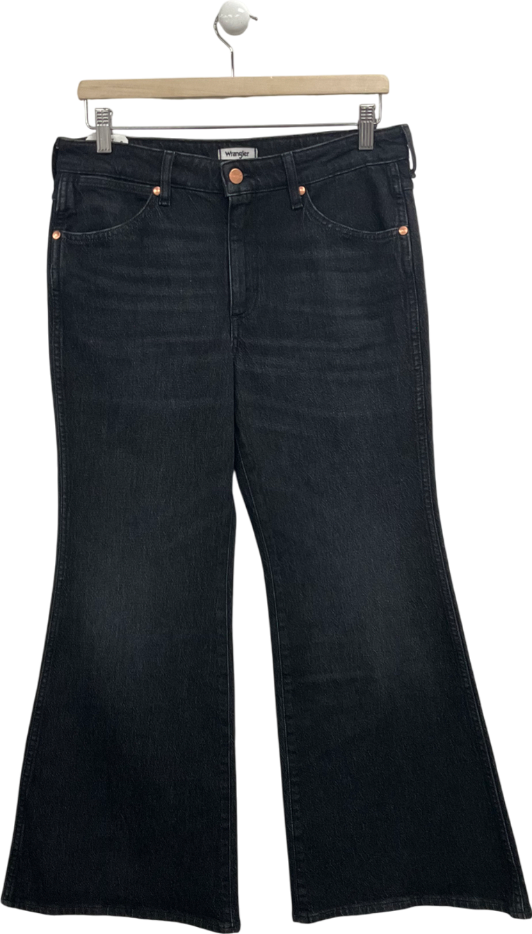 Wrangler Black High Rise Flare Jeans W29