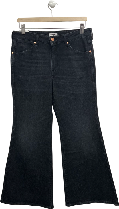 Wrangler Black High Rise Flare Jeans W29