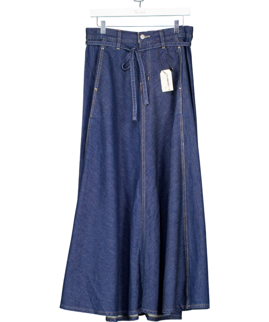 levis Blue Denim Maxi Skirt W27