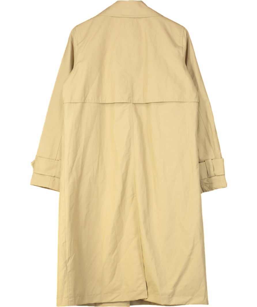 River Island Beige Single Breasted Trench Coat UK 10