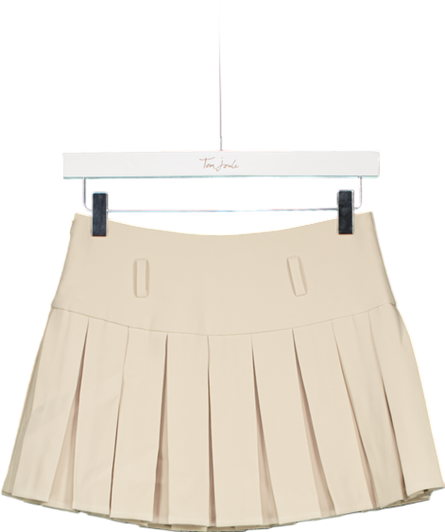 Peppermayo Beige Pleated Mini Skirt UK 6