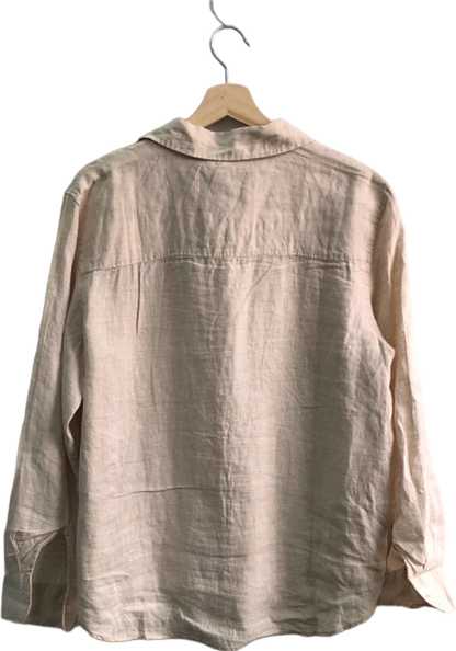 H&M Beige Linen Shirt Medium