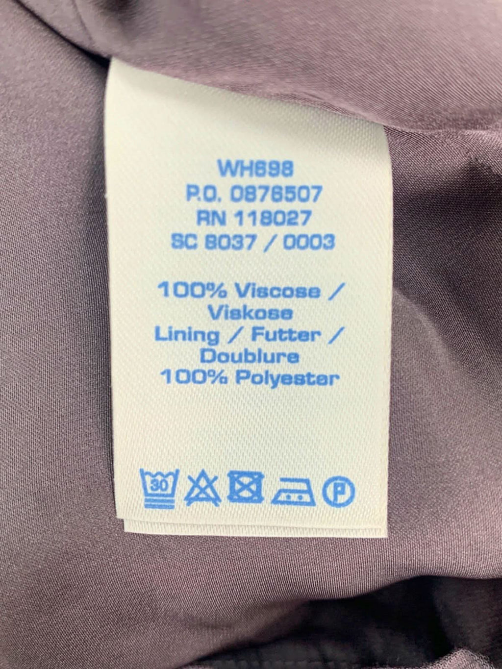 Boden Purple Embroidered Shift Dress UK 8