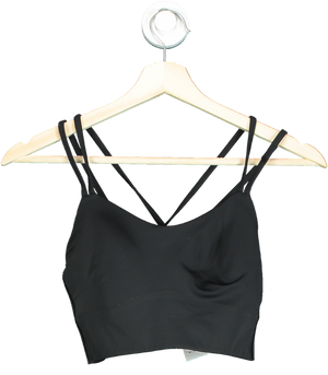 Unknown Brand Black Strappy Crop Top UK S
