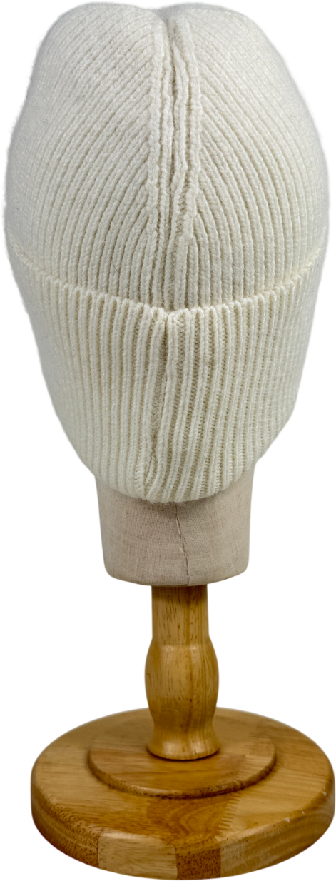 Alvii Cream Beanie Hat One Size