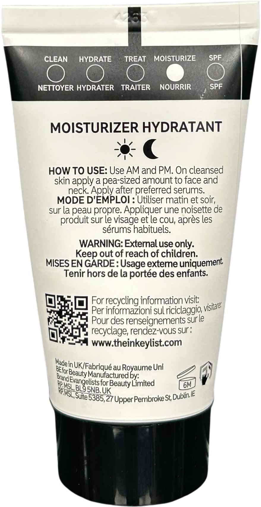 The Inkey List Omega Water Cream Moisturizer 50ml