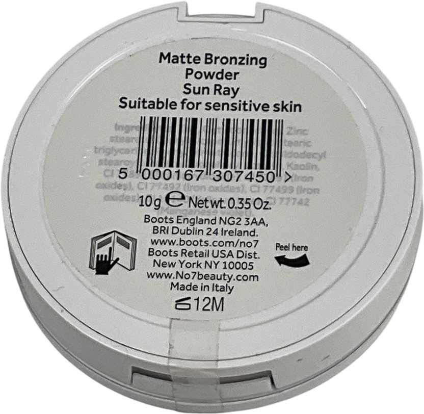 No7 Matte Bronzing Powder Sun Beam Sun Ray 10g