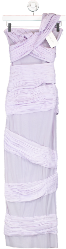 mannat gupta Purple Draped Bodycon Dress In Lilac UK XS