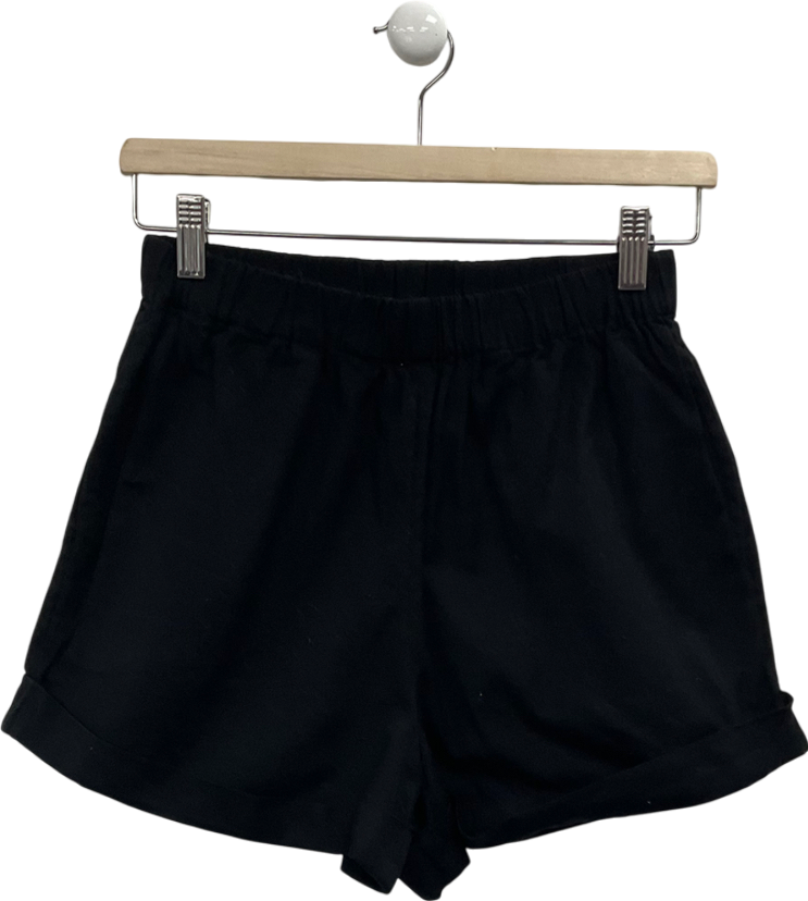 PRETTY LAVISH Black Belle A-line Shorts UK XS
