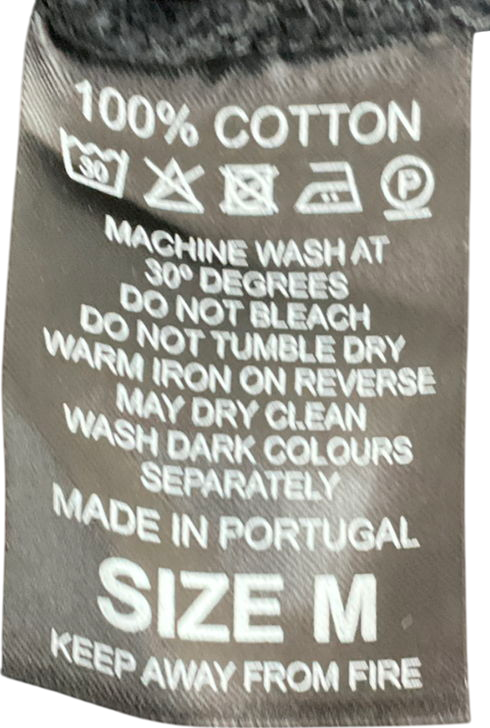 milana studios Black Heavyweight Graphic T-shirt. UK M