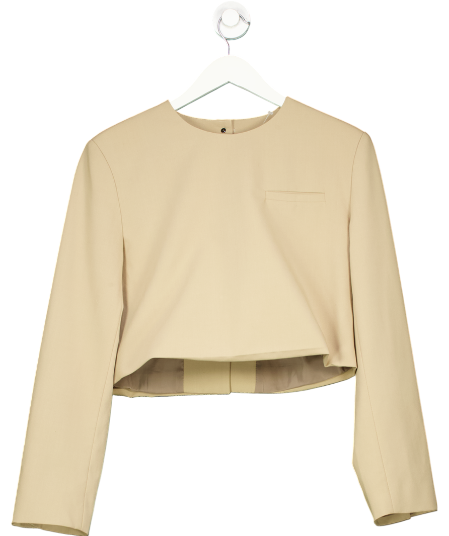 FRANKIE SHOP Beige Tamsin Top UK XS/S