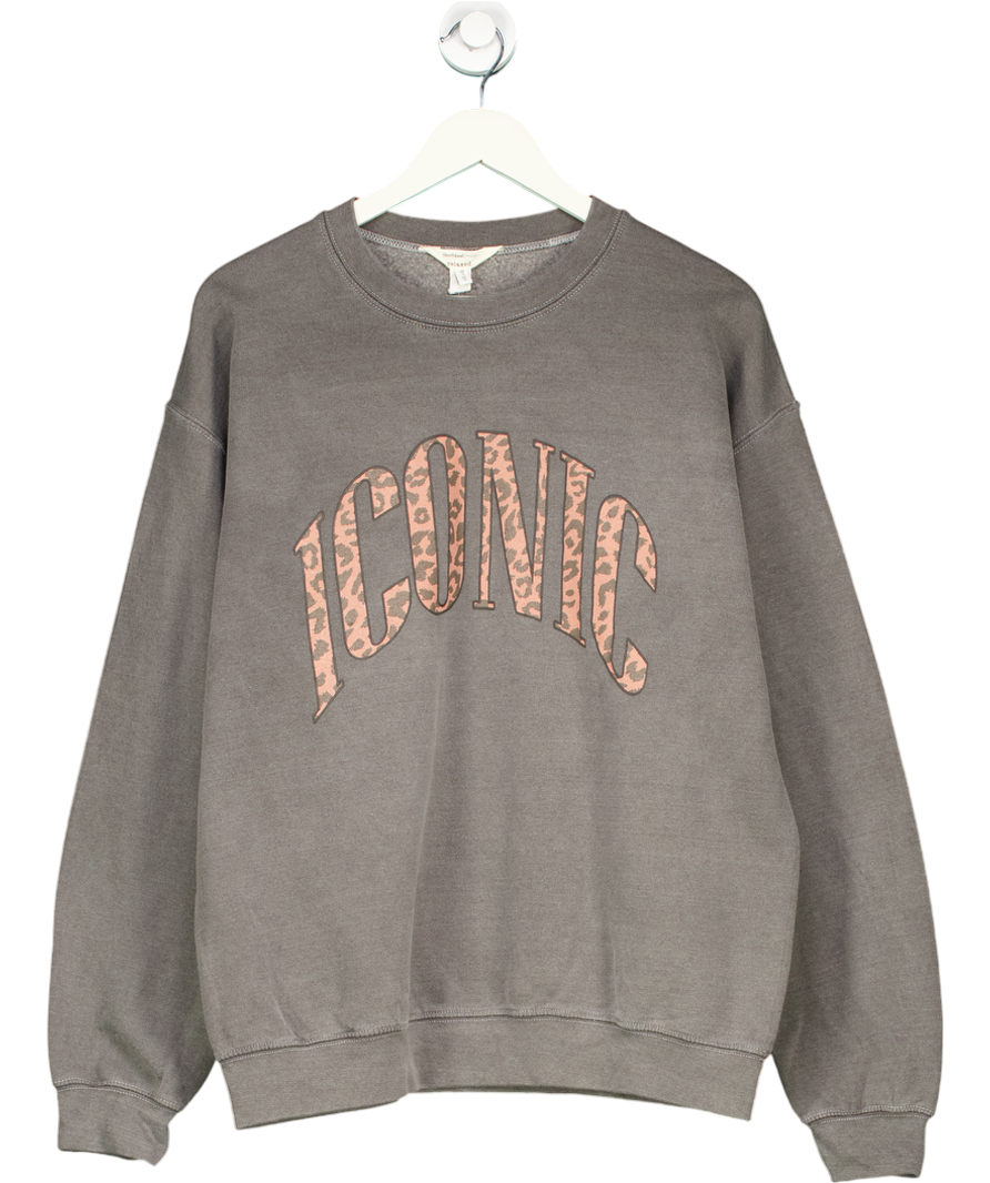 River Island Grey Iconic Casual Sweatshirt UK S