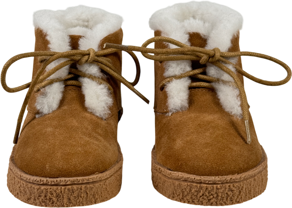 Age of Innocence Cora Beige Shearling Lined Boots UK 8 EU 25 👼