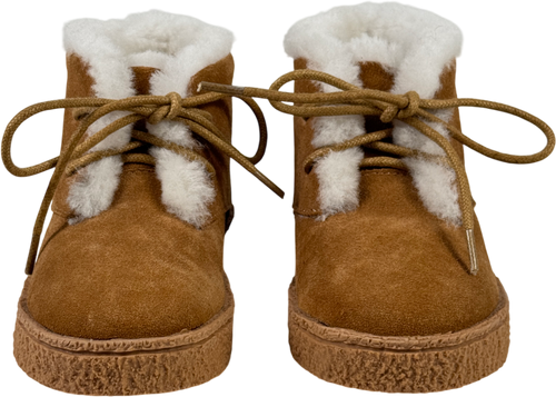 Age of Innocence Cora Beige Shearling Lined Boots UK 8 EU 25 👼