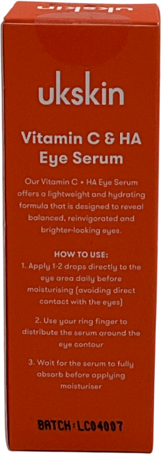 UKSKIN Vitamin C + Ha Eye Serum 15ml