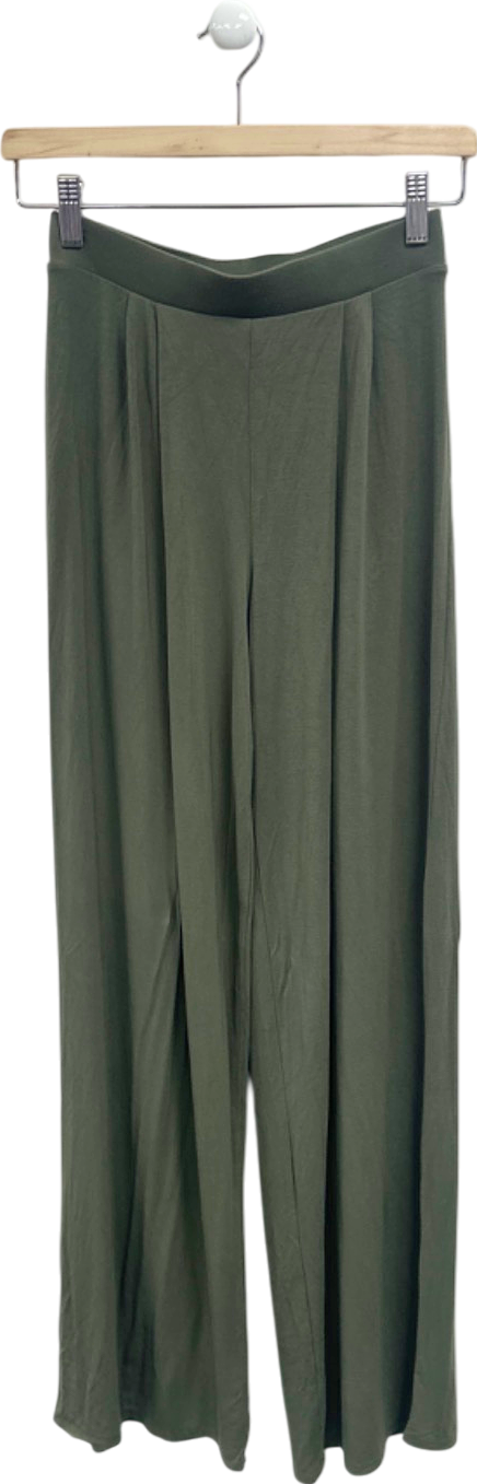 Fashion Nova Olive Wide Leg Trousers UK S