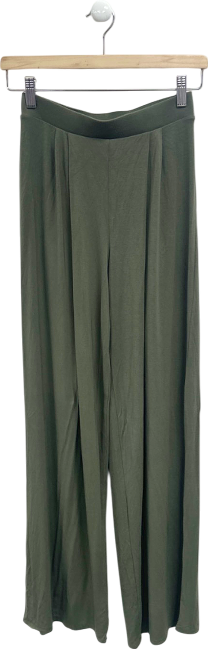 Fashion Nova Olive Wide Leg Trousers UK S