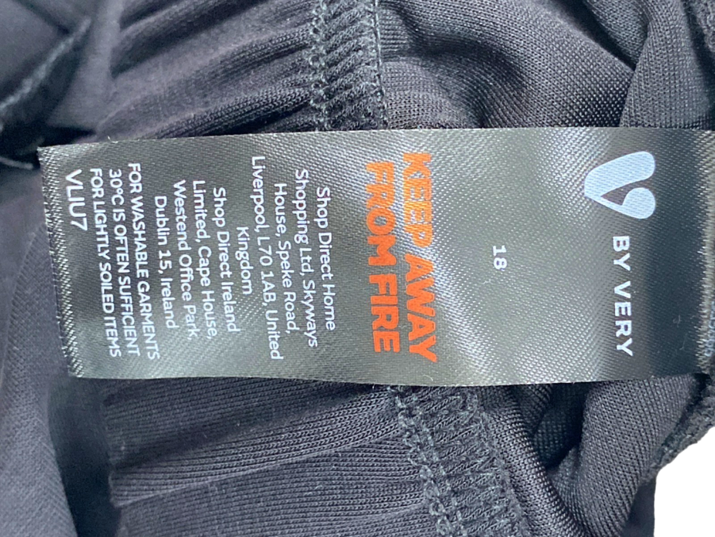 By Very Black Utility Cargo Joggers UK 18