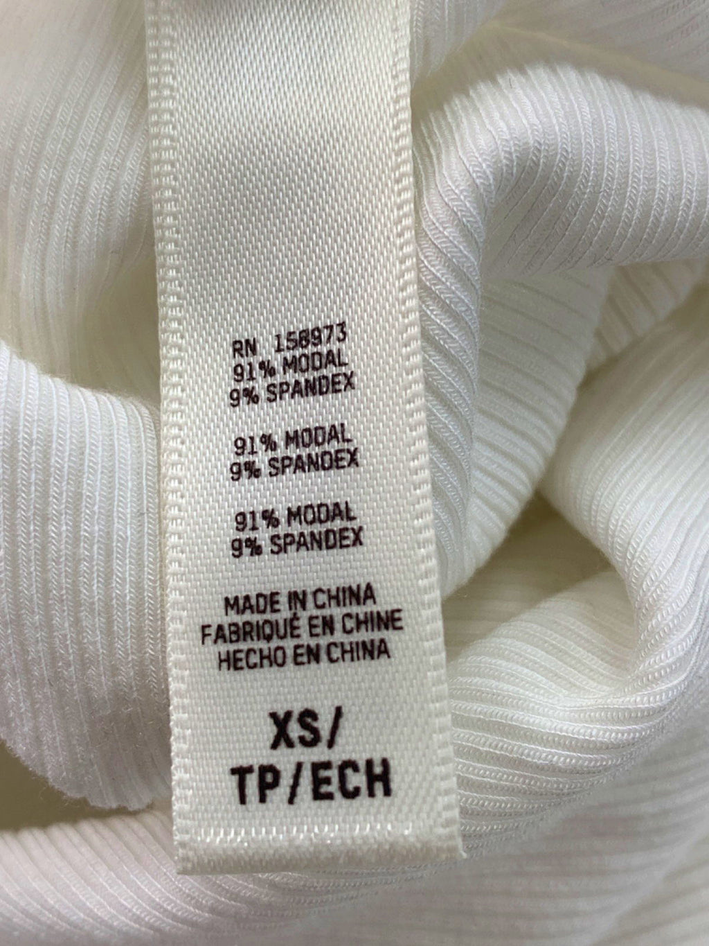 Skims White Long Sleeve Dress UK XS